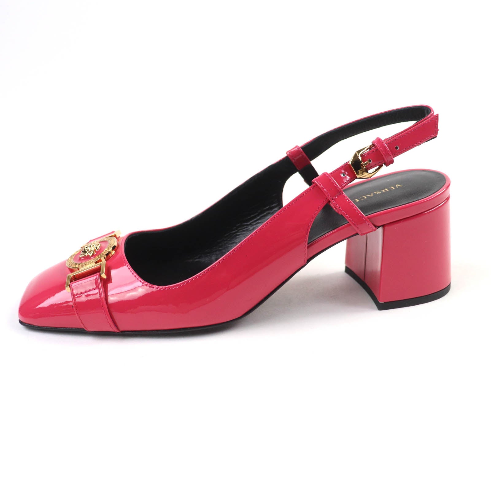 ヴェルサーチ パテント レザー パンプス