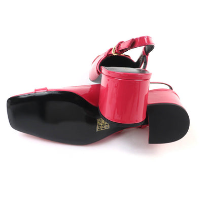 ヴェルサーチ パテント レザー パンプス