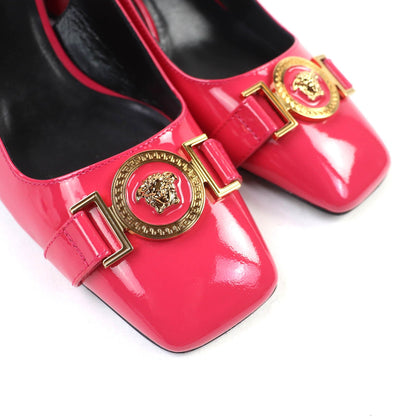 ヴェルサーチ パテント レザー パンプス