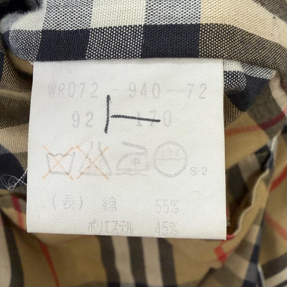 バーバリーズ コットンポリエステルトレンチコート