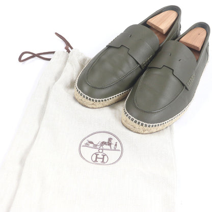 エルメス モカシン トリップH レザー エスパドリーユ