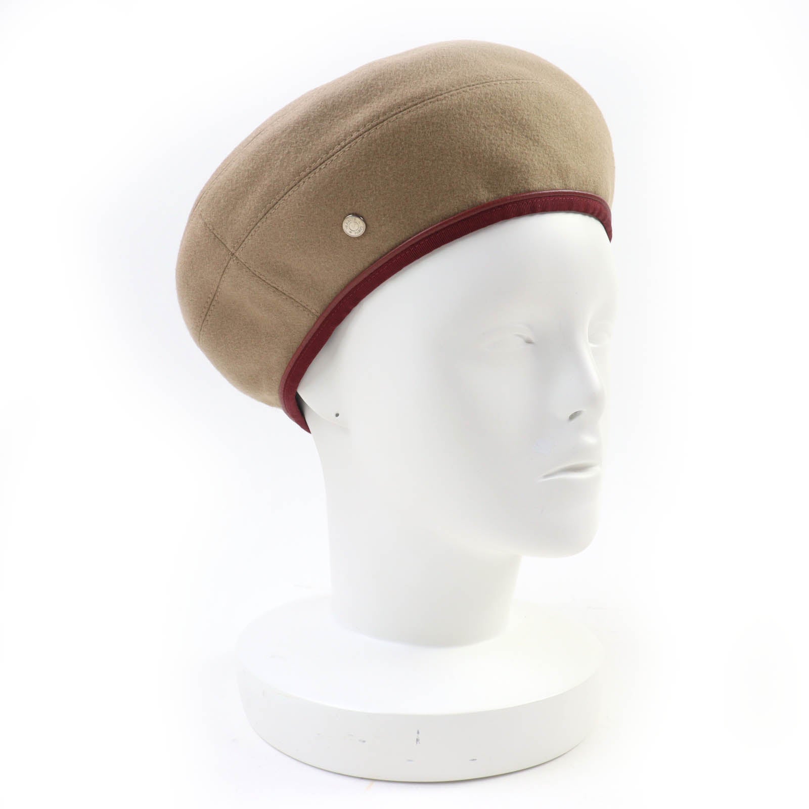 エルメス サントレノ シリーズ メタル カシミア ベレー帽