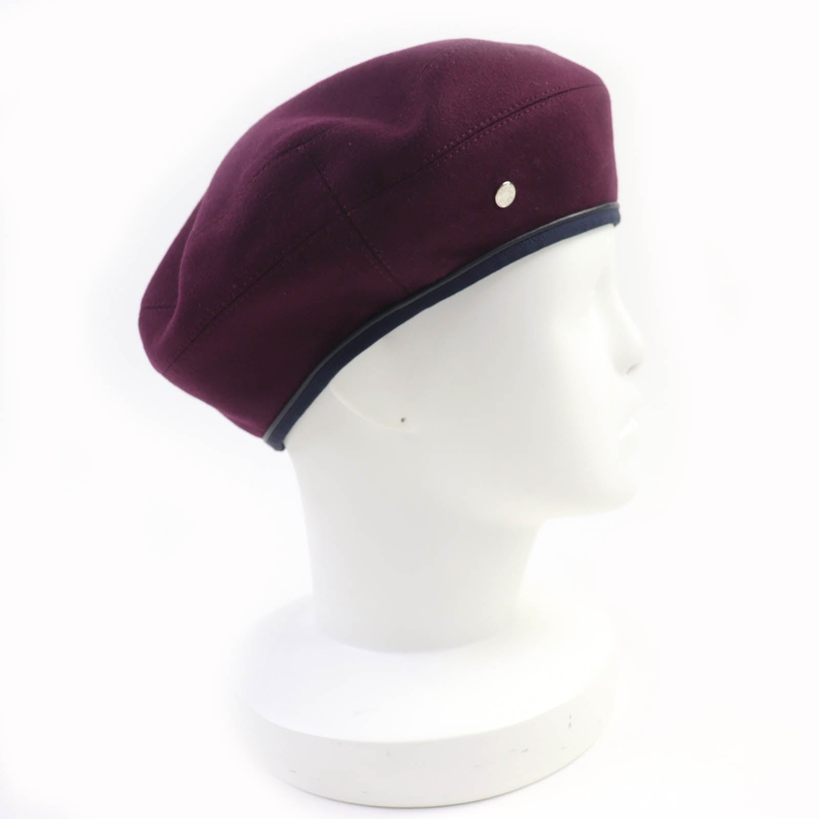 エルメス サントレノ レザー カシミア ベレー帽