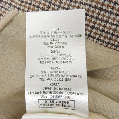 フェンディ 千鳥格子 ウール スカート