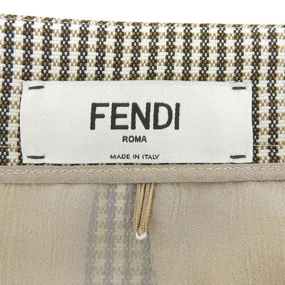 フェンディ 千鳥格子 ウール スカート