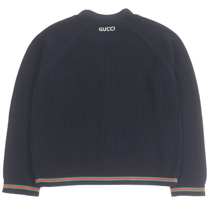 グッチ コットン ジャージー ニット カーディガン