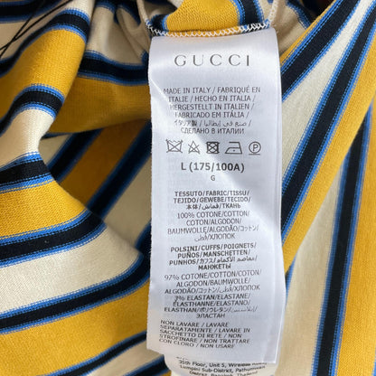 グッチ コットン 長袖 ポロシャツ