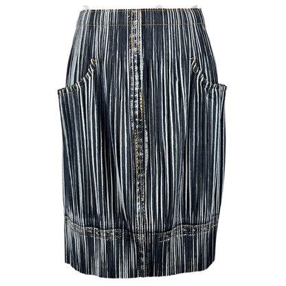 PLEATS PLEASE デニム トランスファー スカート