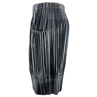 PLEATS PLEASE デニム トランスファー スカート