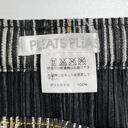 PLEATS PLEASE デニム トランスファー スカート