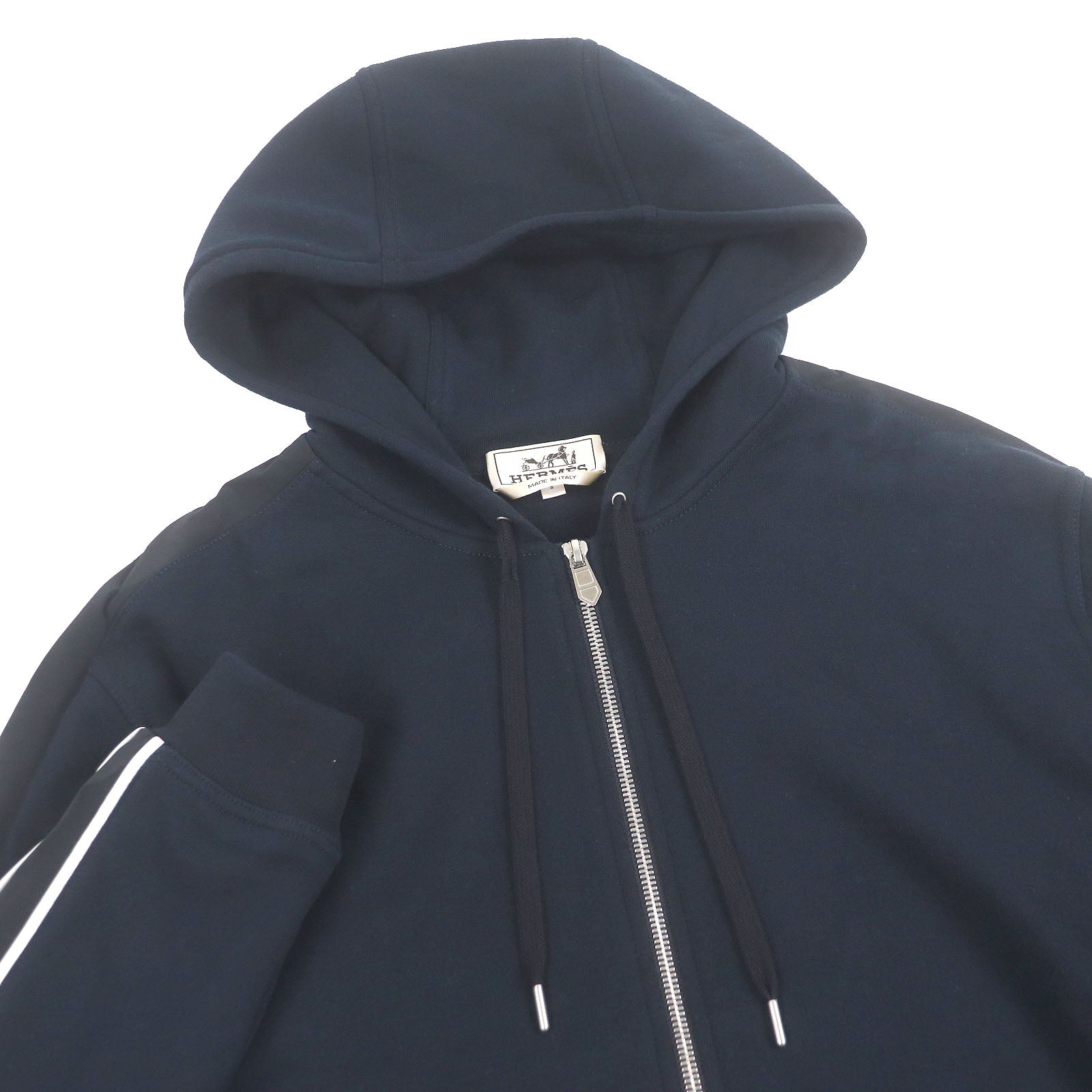 エルメス ラン H サイド ライン コットン フーディー