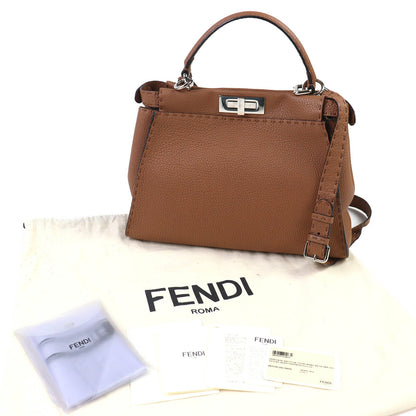 フェンディ ピーカブー レザー 2WAY ハンドバッグ