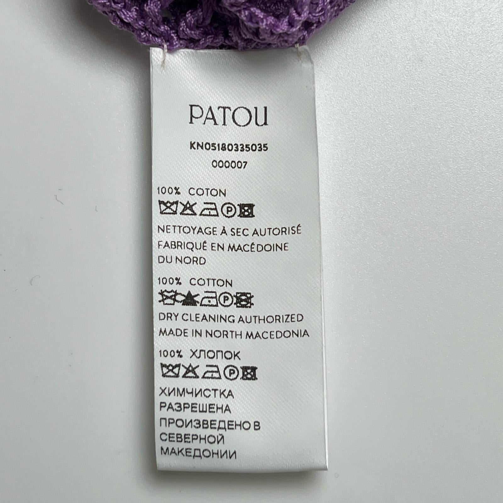 PATOU クロシェ コットン ニットウェア