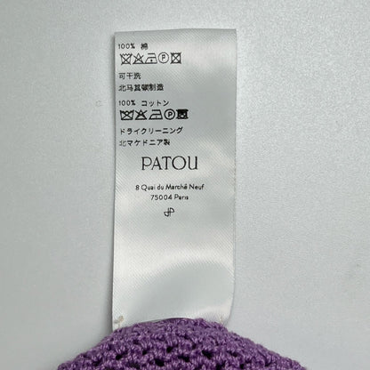 PATOU クロシェ コットン ニットウェア