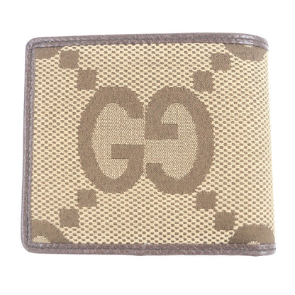 グッチ ジャンボGGキャンバス 二つ折り財布