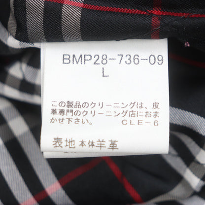 バーバリー ブラック レーベル シープ レザー コート
