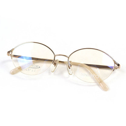 ニナ リッチ Au750 ハーフリム メガネ