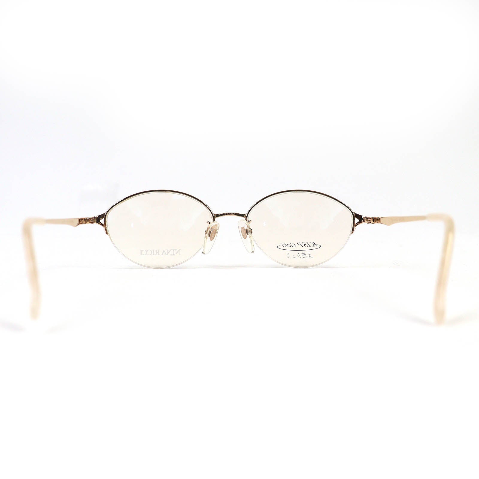 ニナ リッチ Au750 ハーフリム メガネ