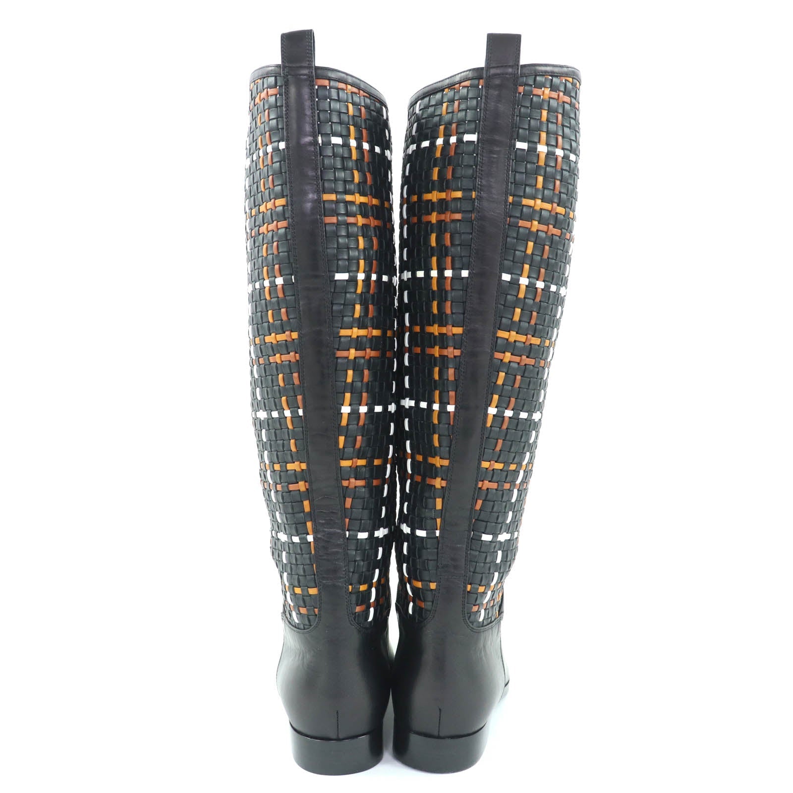 エルメス 37.5 レザー ブーツ