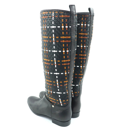 エルメス 37.5 レザー ブーツ