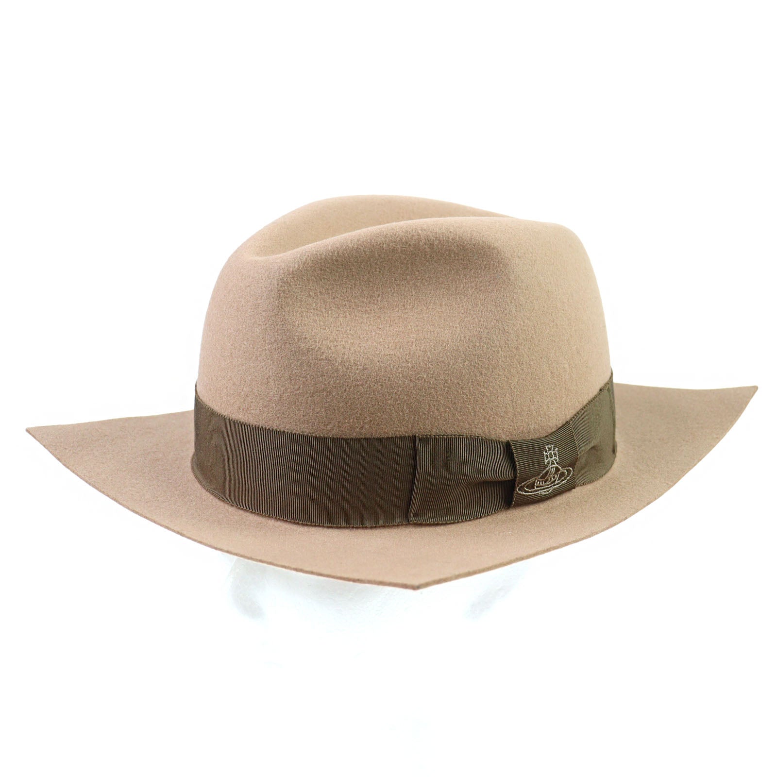 ヴィヴィアン ウエストウッド オーブ 刺繍 リボン フェルト フェドラ