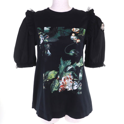 モンクレールジーニアス4 Simone Rocha ロゴパッチ コットン 半袖Tシャツ