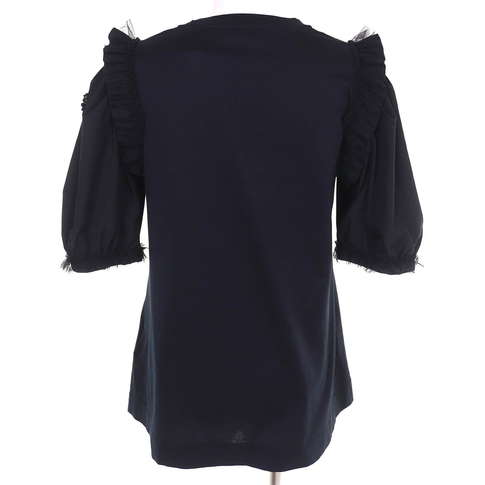 モンクレールジーニアス4 Simone Rocha ロゴパッチ コットン 半袖Tシャツ