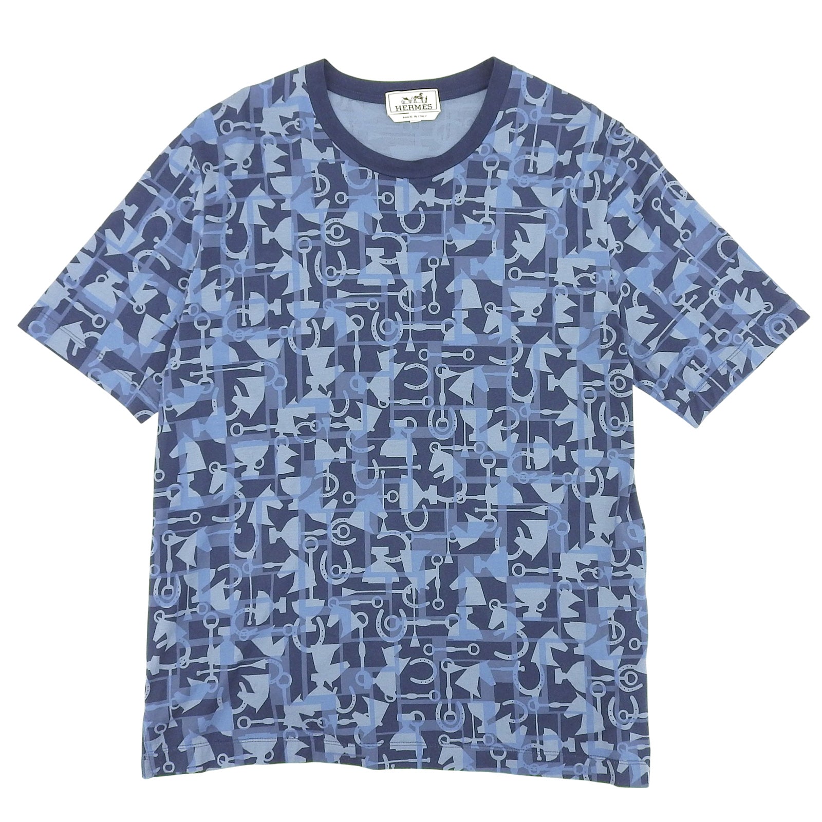 エルメス Horse print コットン Tシャツ