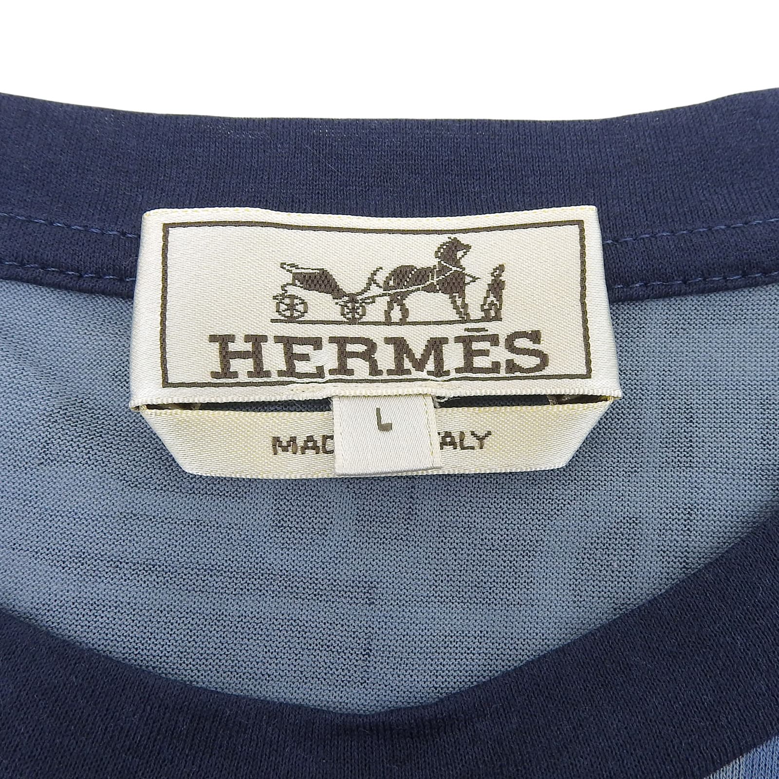 エルメス Horse print コットン Tシャツ