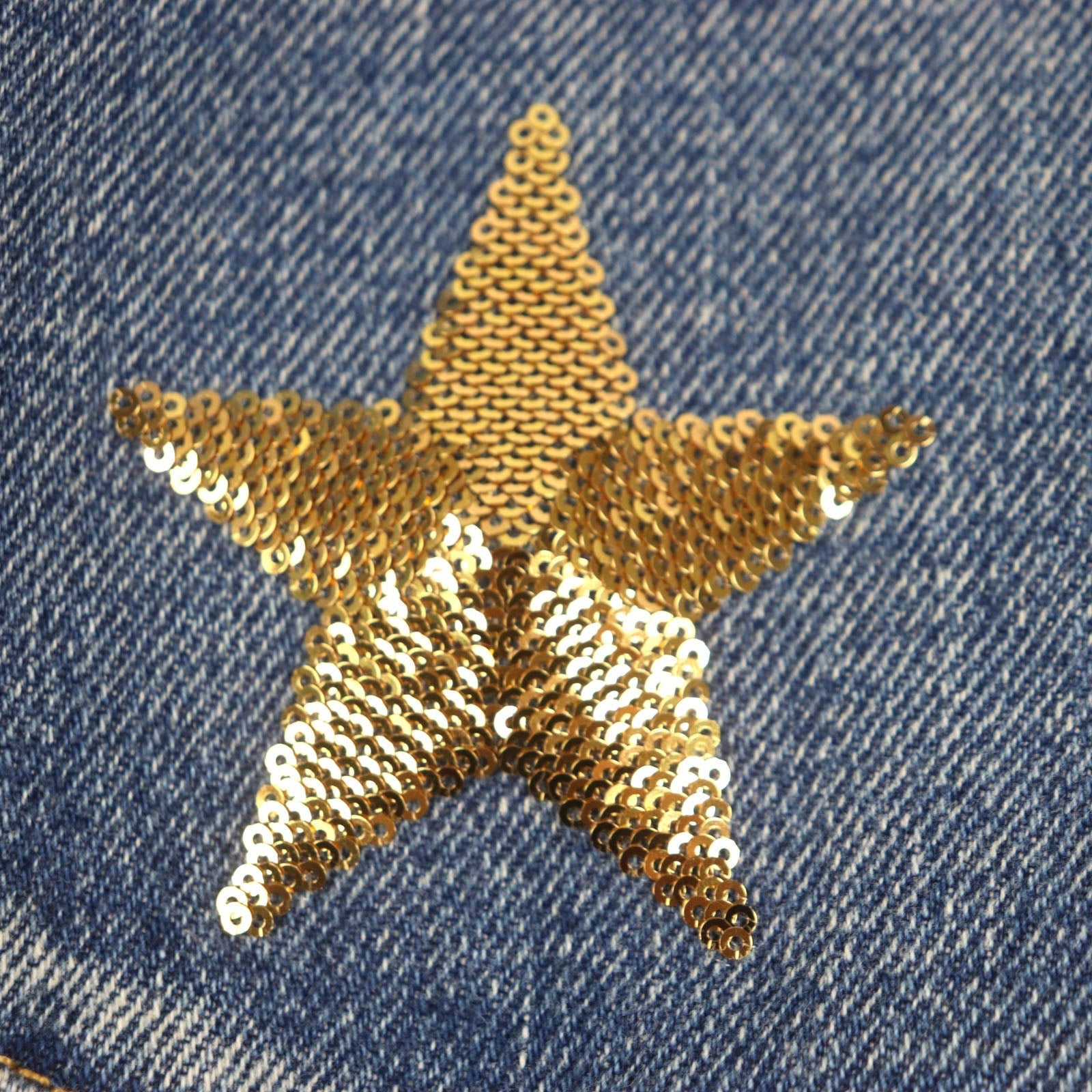 セリーヌ スター 刺繍 コットン デニム ジャケット