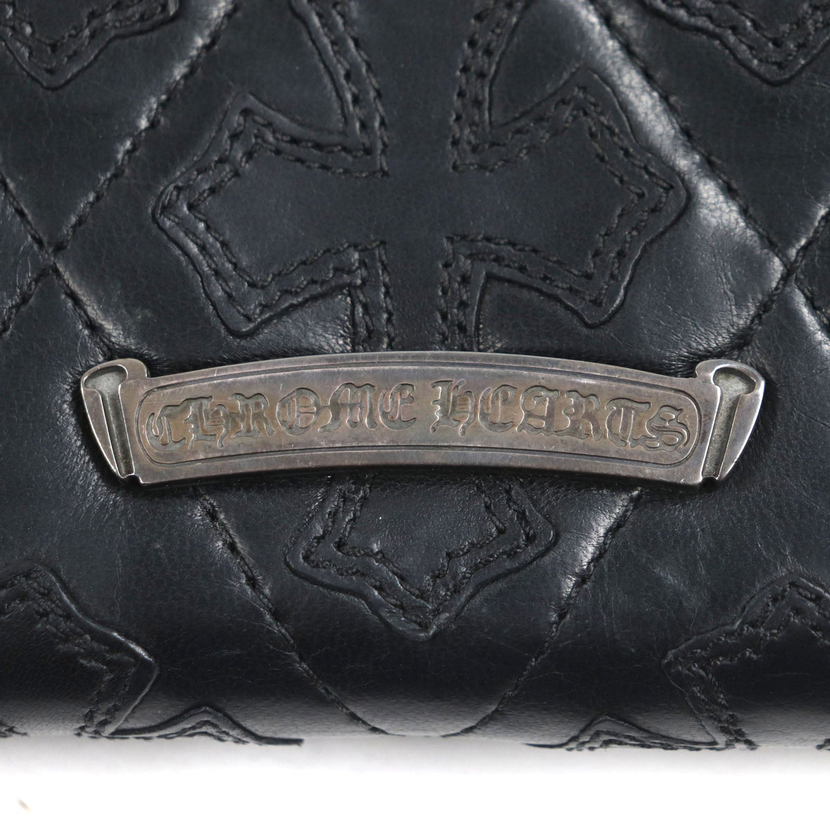 クロムハーツ REG F ZIP レザー長財布