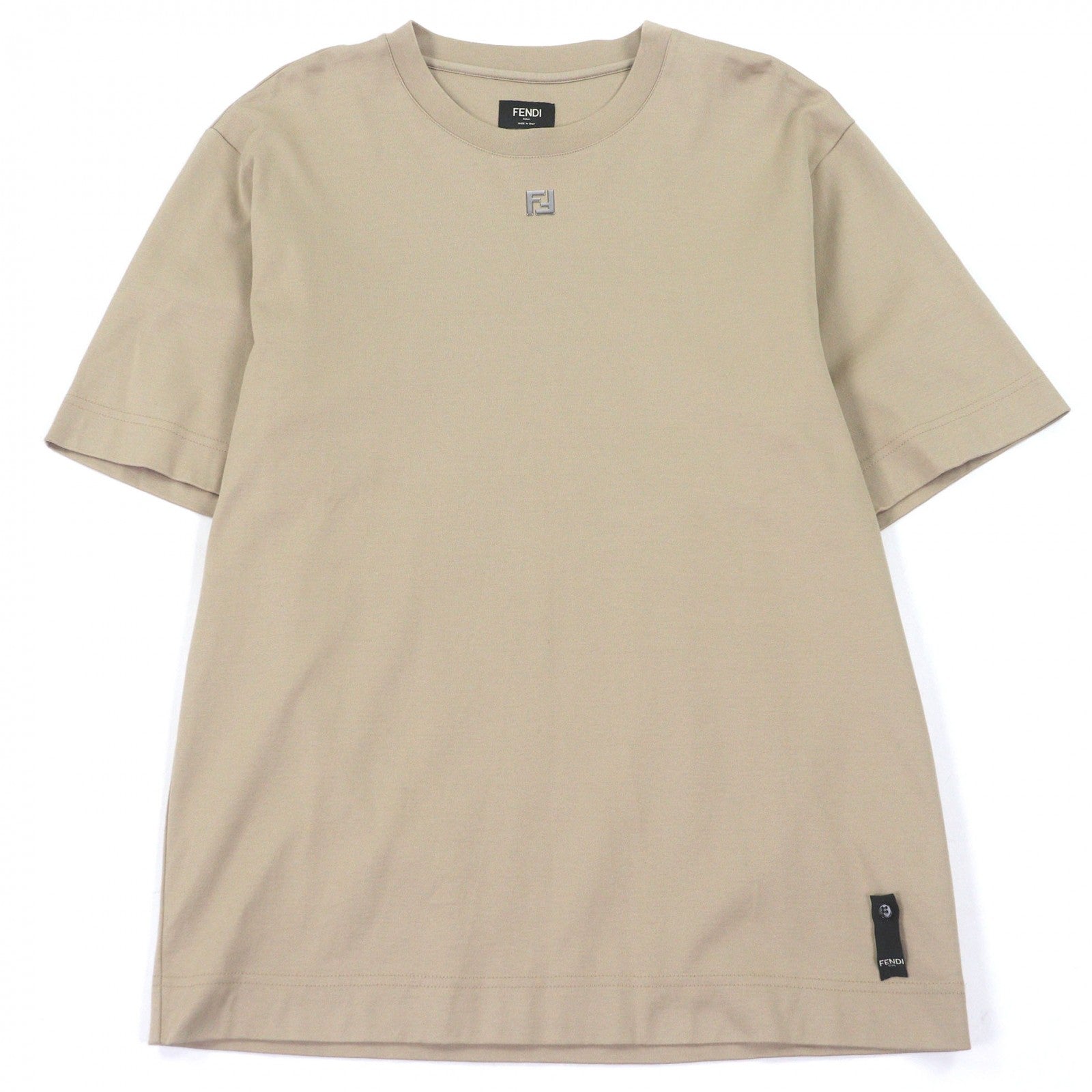 フェンディ FFロゴ メタル コットン Tシャツ