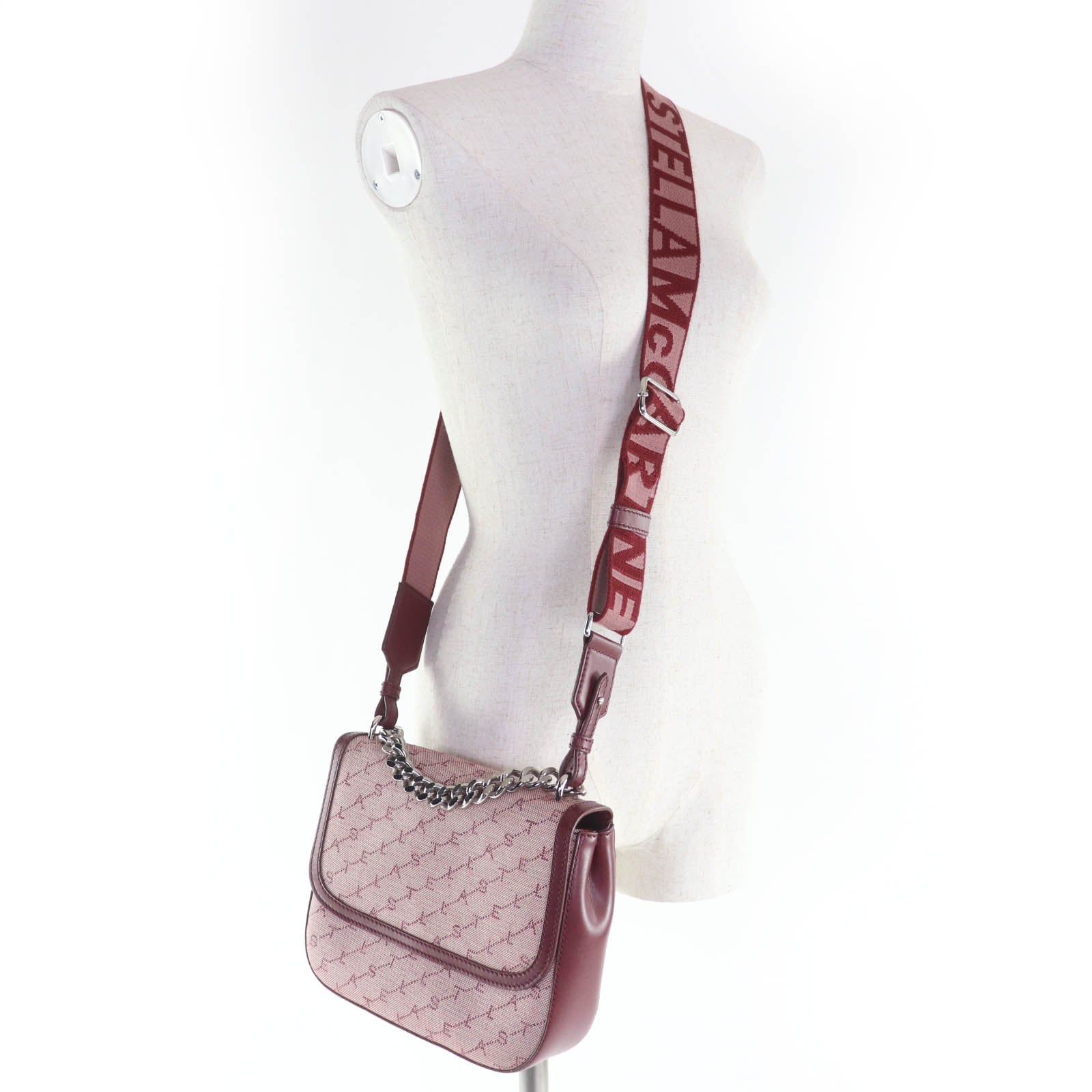 ステラ マッカートニー モノグラム キャンバス ショルダー バッグ