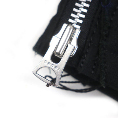 Sacai モールスキン 刺繍 ジャケット