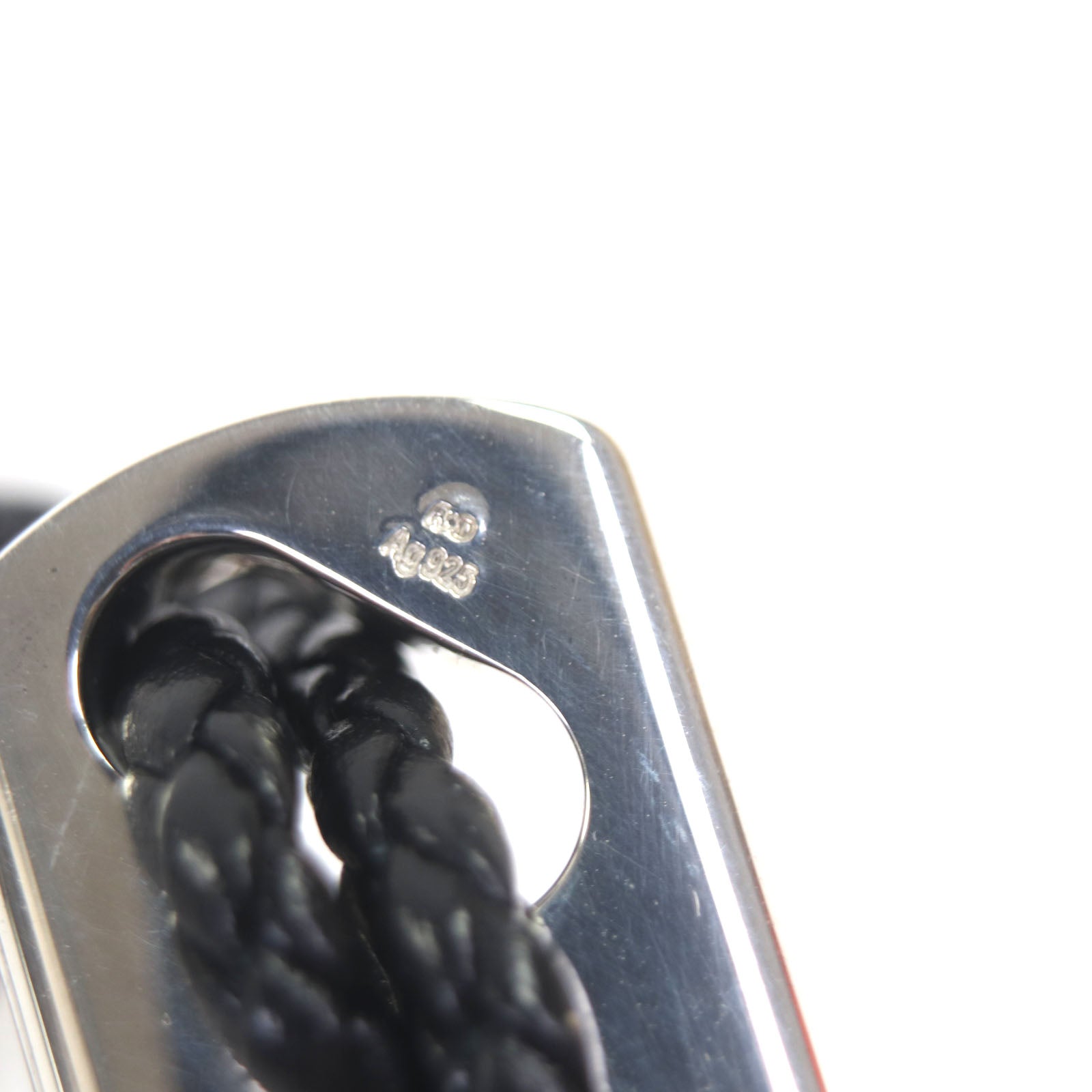 エルメス AG925 レザー キーリング