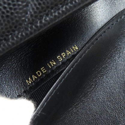 シャネル ココ マーク マトラッセ キャビア 財布