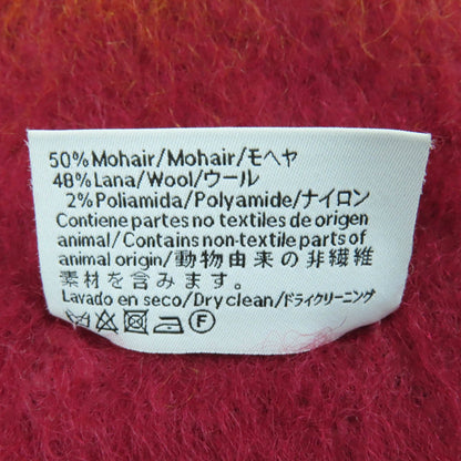 ロエベ モノグラム レザー パッチ フリンジ モヘア スカーフ