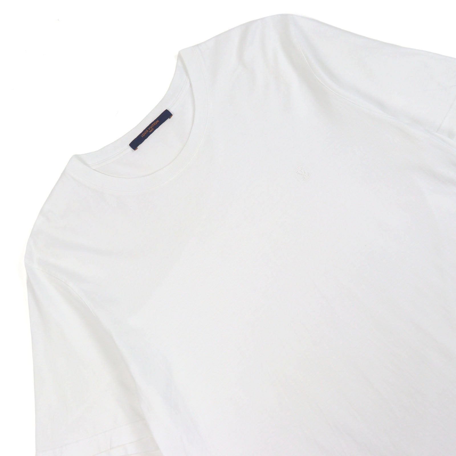 ルイ ヴィトン LV サークル ロゴ 刺繍 コットン Tシャツ