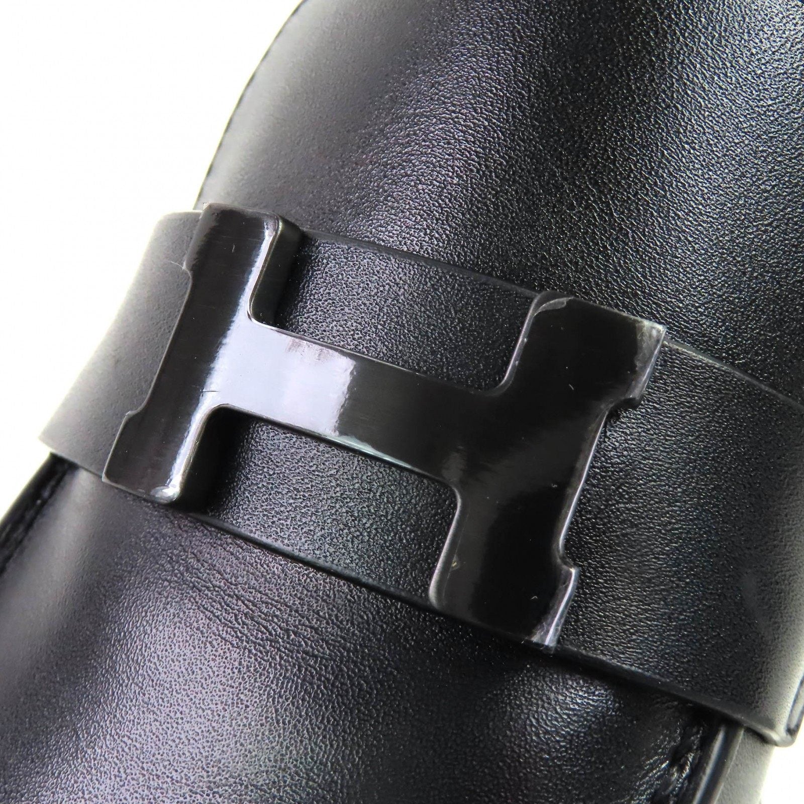エルメス ルーブル レザーローファー