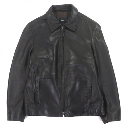 ヒューゴボス ラムレザー ジャケット