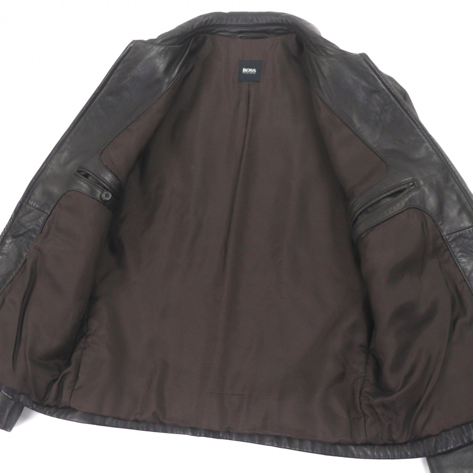 ヒューゴボス ラムレザー ジャケット