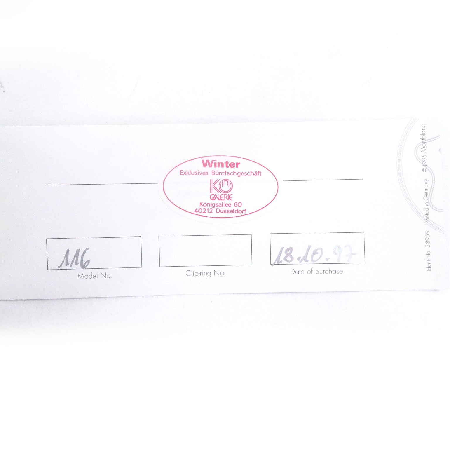 モンブラン マイスターシュテュック モーツァルト ボールペン