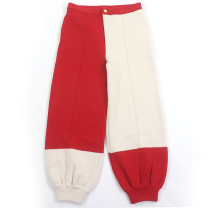 グッチ バイカラーニット ウールパンツ