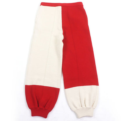 グッチ バイカラーニット ウールパンツ