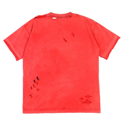 バレンシアガ Destroyed Distressed 半袖Tシャツ