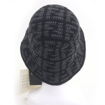 フェンディ ズッカ FF ロゴ ニット バケット ハット