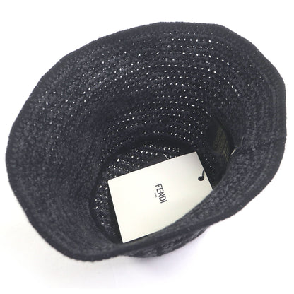 フェンディ ズッカ FF ロゴ ニット バケット ハット