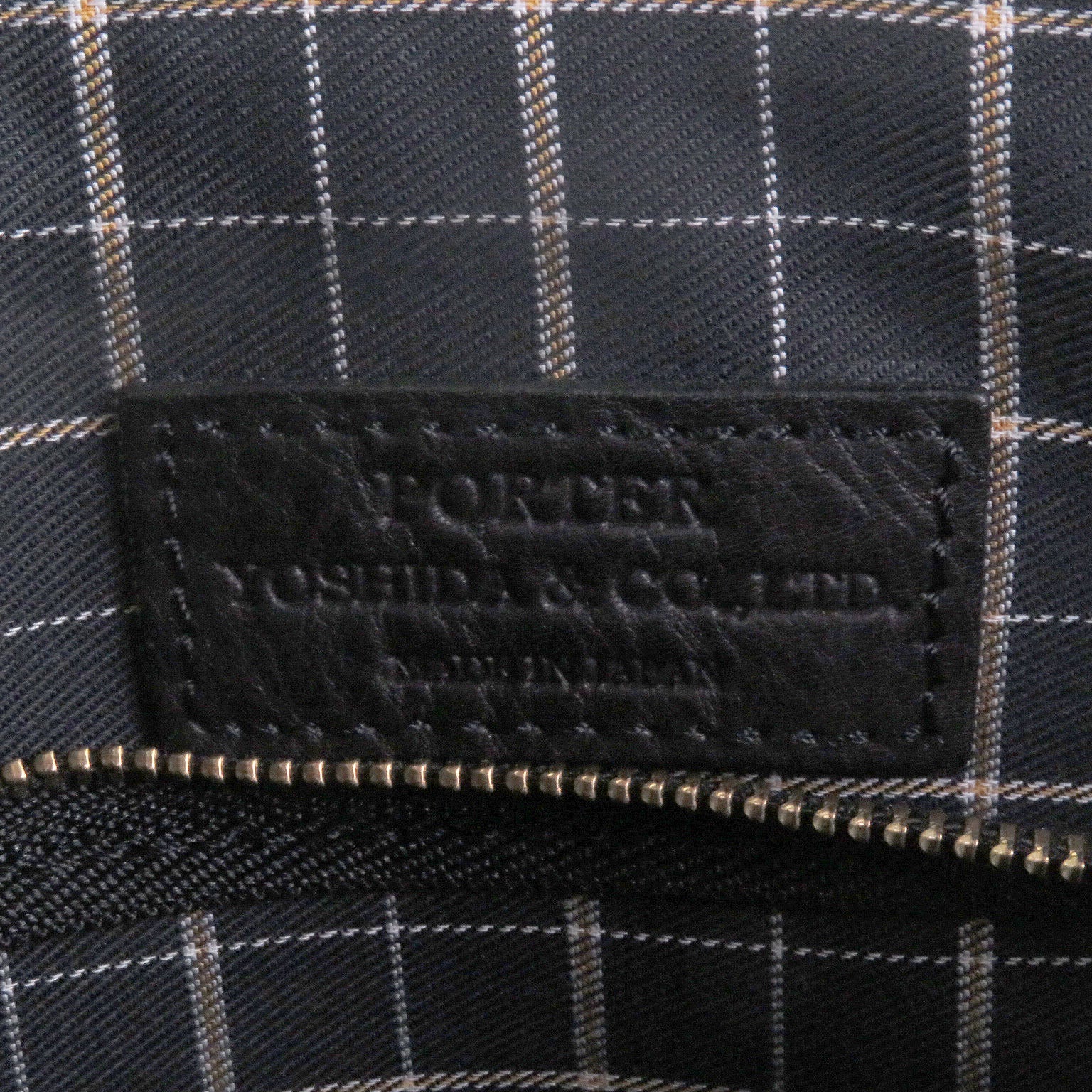 ポーター ヘリテージ ポーチ シュリンク レザー クラッチ バッグ