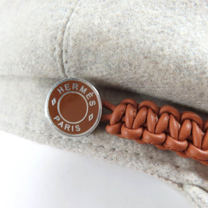 エルメス カスケットドーヴィル セリエメタル カシミヤキャップ57