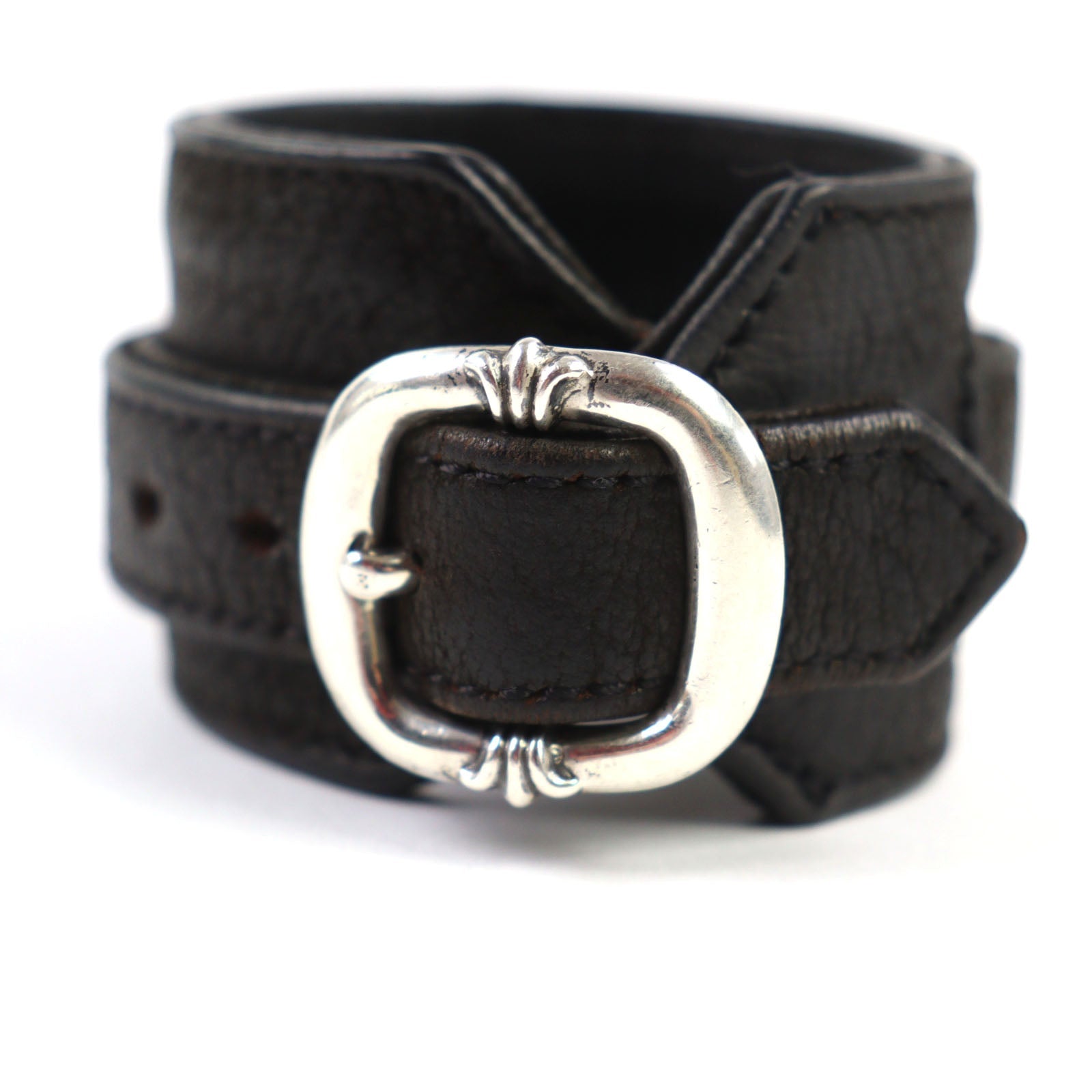 クロムハーツ RR TINY BUCKLE レザー ブレスレット